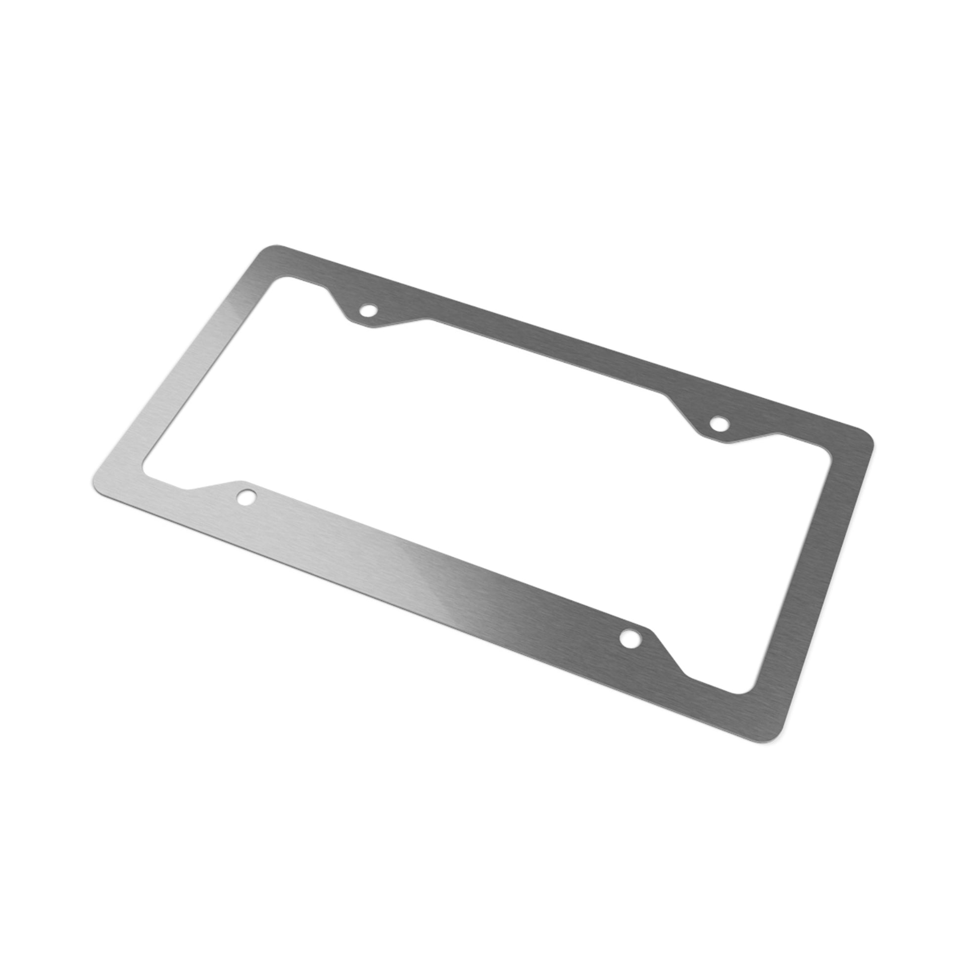 Ghosted Metal License Plate Frame