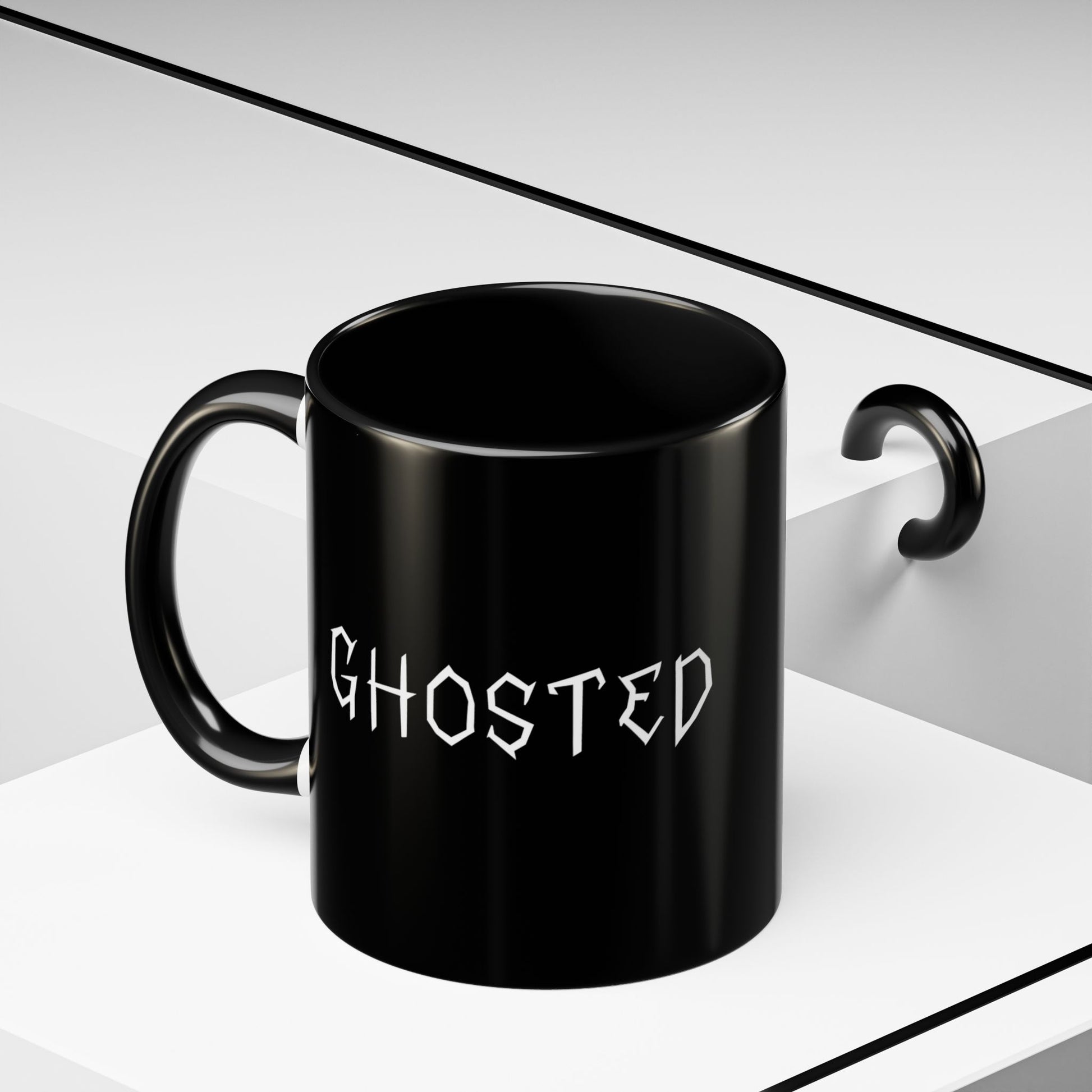 Spooky Bat Coffee Mug – Black Accent Halloween Mug (11/15 oz)